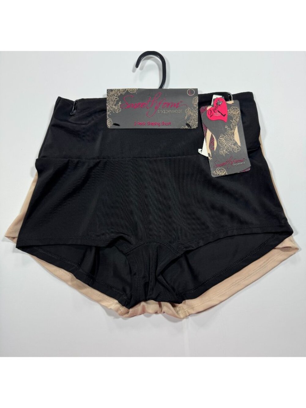Pack of 2 - Smoothform Shapewear Women's L Polyester Brief High-Waisted Stretch